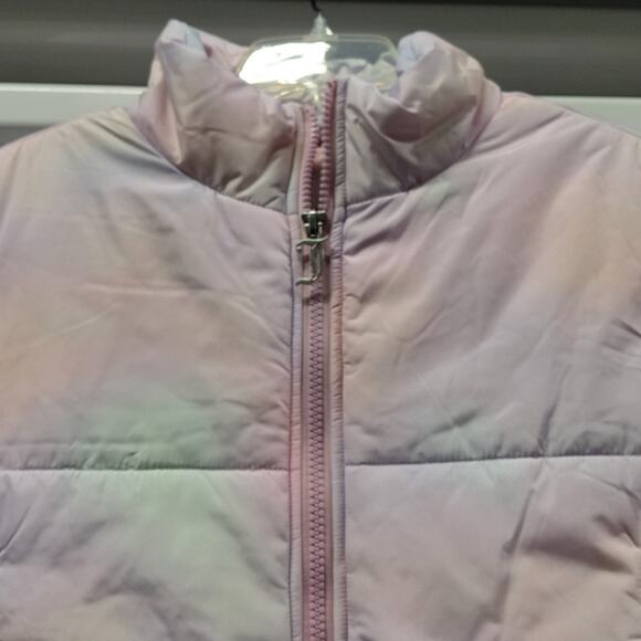 Juicy Couture Womens XL Rainbow Cloud Puffer Vest Boxy Zip Jacket Y2K Revival - Picture 8 of 12